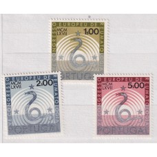 PORTUGAL 1967 SERIE COMPLETA DE ESTAMPILLAS NUEVAS MINT